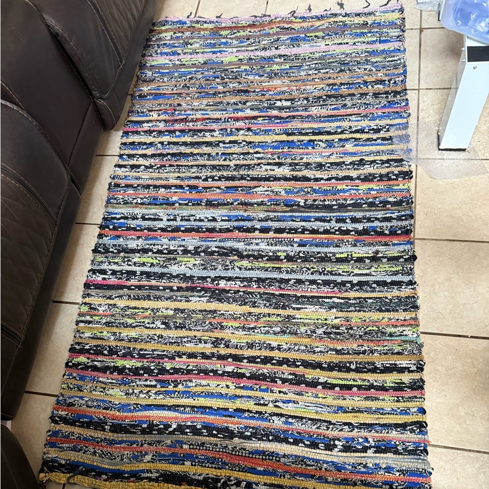 Front Gate Colorful Woven Rug - Picture 1 of 3